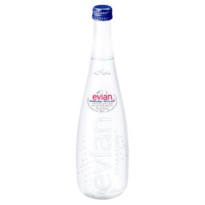 Evian Petillant Bouteille en verre 750ml