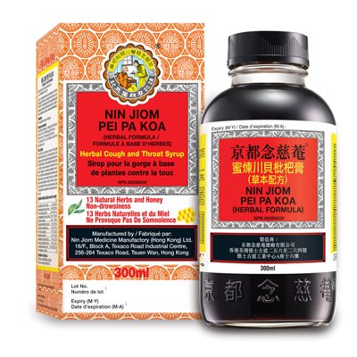 Nin Jiom Pei Pa Koa Sirop d'Herbes avec 15 Herbes Naturelles et du Miel 300 ml