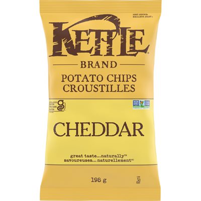 Kettle Cheddar Potato Chips 198g