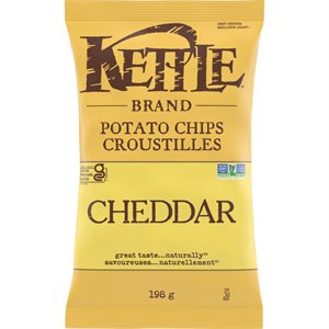 Kettle Cheddar Potato Chips 198g