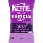 Kettle Croustilles Krinkle Cut huile de truffe et sel marin