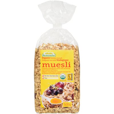 Mestemacher Muesli Organic Honey Crunch 500 g 