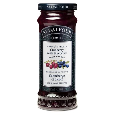 St. Dalfour Tartinade de Luxe Canneberge et Bleuet 225 ml St. Dalfour Tartinade de Luxe Canneberge et Bleuet 225 ml