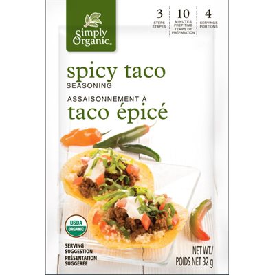 Simply Organic Spicy Taco Seasoning 32 g 