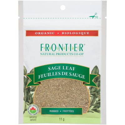 Frontier Organic Sage Leaf Rubbed 11G