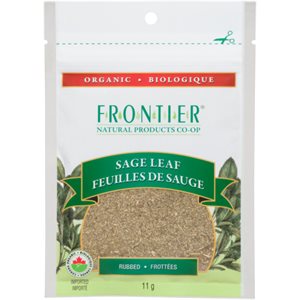 Frontier Organic Sage Leaf Rubbed 11G