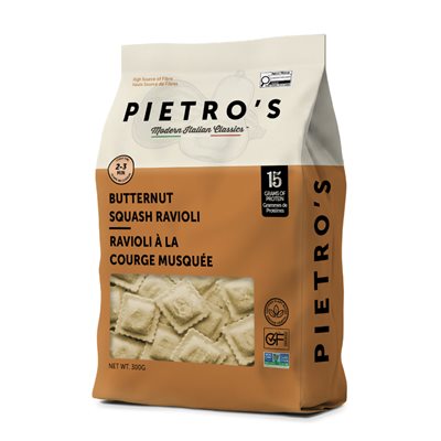 Pietro's Ravioli Végétaliens À La Courge Musquée sg 300G
