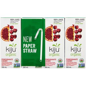 Kiju 100% Juice Pomegranate Cherry Organic 4 x 200 ml