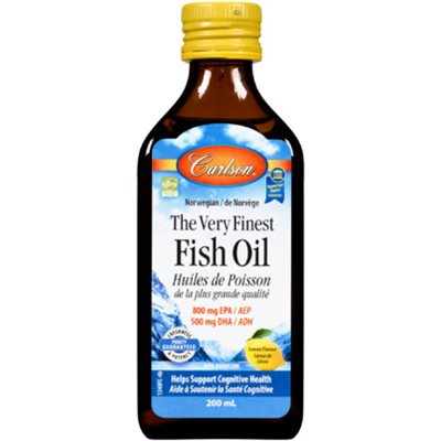 Carlson Norwegian Fish Oil Lemon Flavored 200ml