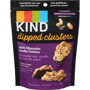 Kind Chocolat Noir Vanille Noix De Cajou 113G