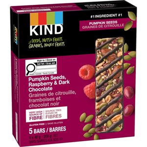 Kind Graine Citrouille Framboise & Chocolat 5Pk