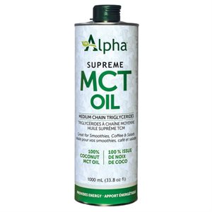 Alpha Alpha Organic MCT Oil 1000 mL Liquid