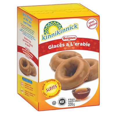 Kinnikinnick gluten-free maple glazed donuts 320g