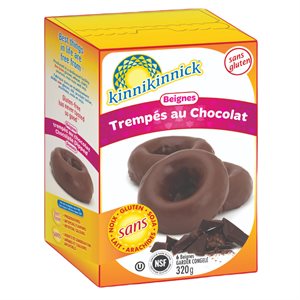 Kinnikinnick gluten-free chocolate-covered donuts 320g