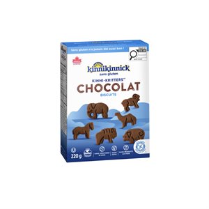 Gluten Free Kinnikritters Chocolate Animal Cookies 220g