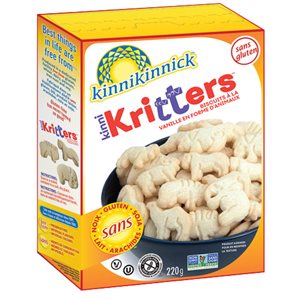 Gluten Free Kinnikritters Animal Cookies 220g