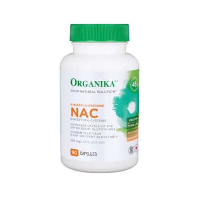 Organika Nac (N-Acétyle-L-Cystéine) 90caps Organika Nac (N-Acétyle-L-Cystéine) 90caps