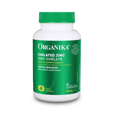 Organika Zinc Chélaté 50Mg 45Comprimés Organika Zinc Chélaté 50Mg 45Comprimés