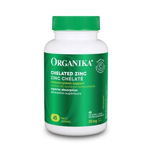 Organika Zinc Chélaté 50Mg 45Comprimés