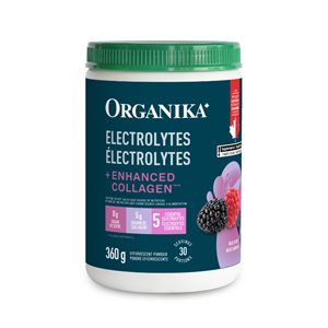 Organika électrolytes + Enhanced Collagen - Baies Sauvages 360g