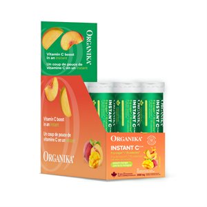 Organika Instant C Immunité- Pêches 1000mg 8x10un