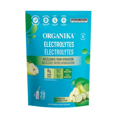 ORGANIKA ÉLECTROLYTES CONCOMBRE POIRE 3.5 G X 20 SACHETS ORGANIKA ÉLECTROLYTES CONCOMBRE POIRE 3.5 G X 20 SACHETS