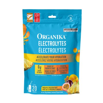 ORGANIKA ÉLECTROLYTES ANANAS 3.5 G X 20 SACHETS ORGANIKA ÉLECTROLYTES ANANAS 3.5 G X 20 SACHETS