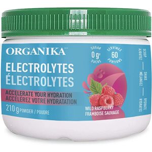 Organika Wild Raspberry Electrolyte powder 210g