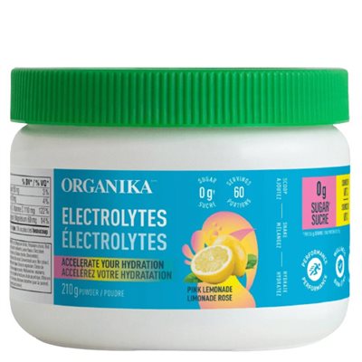 Organika poudre électrolyte limonade rose 210g