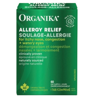 Organika Allergy Relief 60 Chewable Tablets
