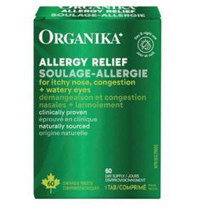 Organika Allergy Relief 60 Chewable tablets