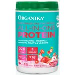 Organika Protéines De Nutrition Quotidienne Tout-En-Un À Base De Lactosérum Gâteau Aux Fraises 640G 