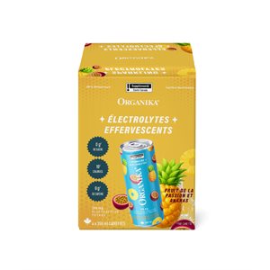 Organika Sparkling Electrolytes Pineapple Passion Fruit 355Ml Box4
