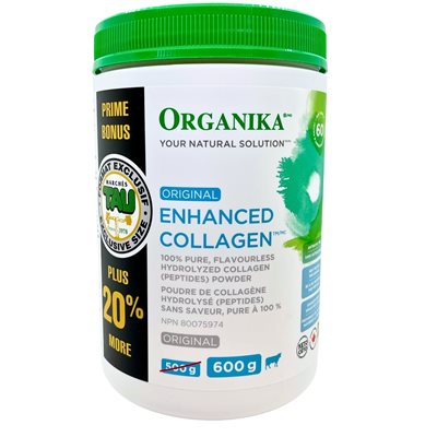 Organika Enhanced Collagen Powder Tau Bonus Size 600g