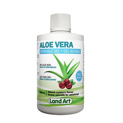 Land Art Aloe Vera Gel Saveur Canneberge