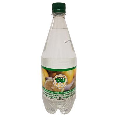 Tau Organic Sparkling Spring Water Lemon 1L 1l