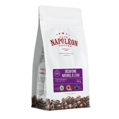 Caf Napolon Organic Natural Water Decaffeinated Ground Coffee 340g 340g