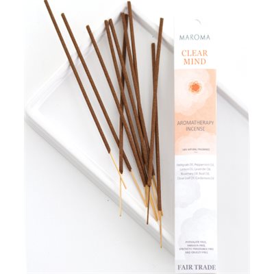 Aromatherapy Incense Clear Mind 10 ct