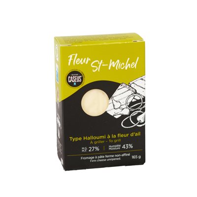 Fleur St-Michel Fromage À Pâte Ferme Non-Affiné À La Fleur D'Ail 165G