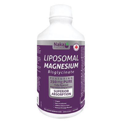 Naka Platinum Bisglycinate de magnésium liposomal 600 ml