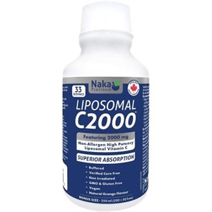 Naka Platinum Vitamin C Liposomal 2000Mg 250ml