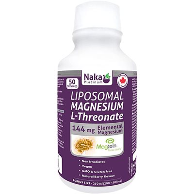 Naka Platinum L-thréonate de magnésium liposomal 250 ml