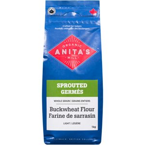 Anita's Organic Mill Sprouted Light Whole Grain Buckwheat Flour 1kg 