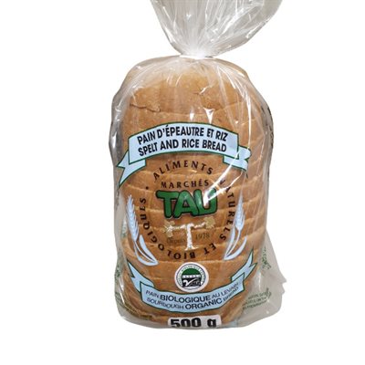 Tau Organic Spelt And Rice Bread 500G 500g