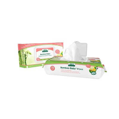 Bamboo Baby Sensitive Wipes 72 pk