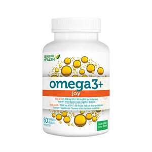 Genuine Health Omega 3+ Joy Fish Oil , 2000 mg EPA, 100 mg DHA 60 softgels