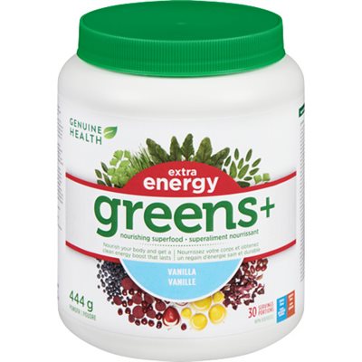 Genuine Health Extra Energy Greens+ Vanille Genuine Health Extra Energy Greens+ Vanille
