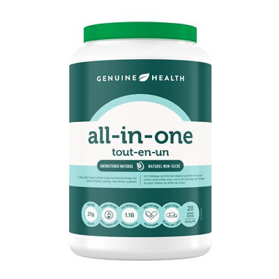 Genuine Health Tout en un naturel non-sucré Genuine Health Tout en un naturel non-sucré