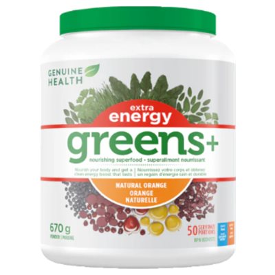 Genuine Health Greens+ Energie (Orange) 670G