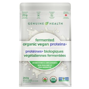 Genuine Health fermented organic vegan proteins+ unflavoured 260g 
